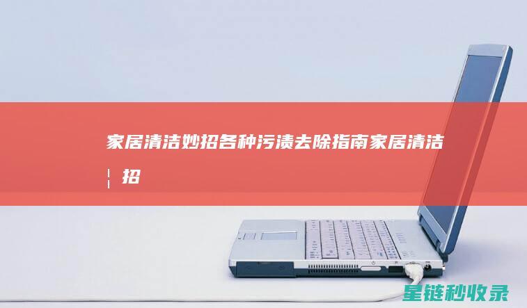 家居清洁妙招：各种污渍去除指南 (家居清洁妙招大全)